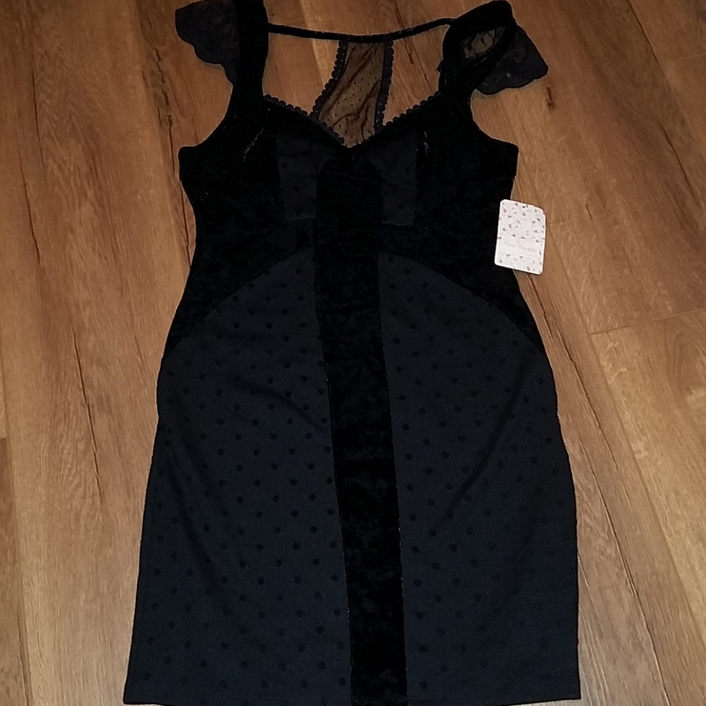 Free people black mini dress